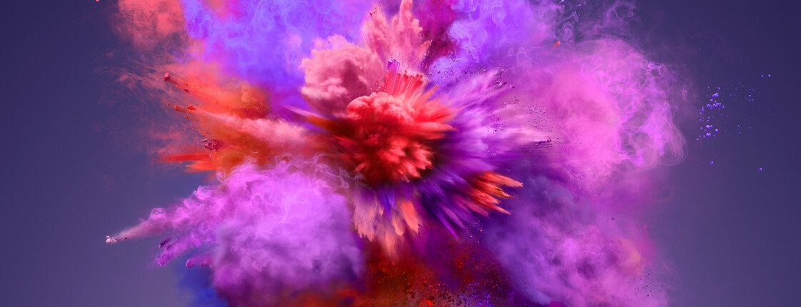 Explosion,Of,Colorful,Dust.,Freeze,Motion,Of,Color,Powder,Exploding.