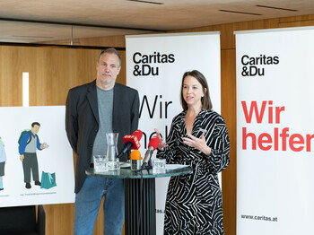 Caritas, Pressekonferenz im Parlament